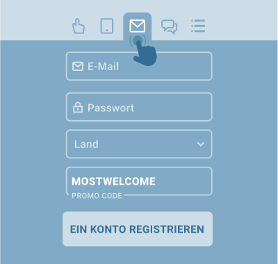 Αnmеldung реr Ε-Μаіl