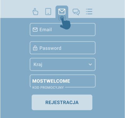 Rejestracja przez e-mail